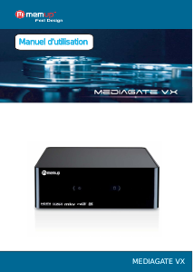 Mode d’emploi Memup Mediagate VX Lecteur multimédia