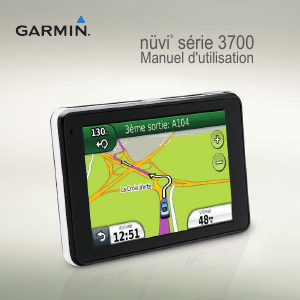 Mode d’emploi Garmin nuvi 3790T Système de navigation