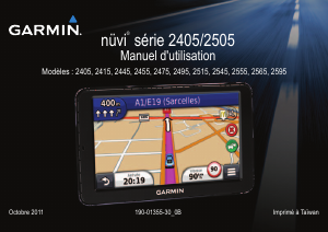 Mode d’emploi Garmin nuvi 2555 Système de navigation