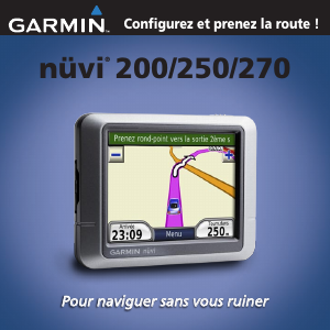 Mode d’emploi Garmin nuvi 250 Système de navigation