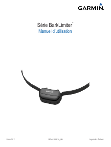 Mode d’emploi Garmin BarkLimiter Collier électronique