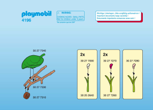 Bruksanvisning Playmobil set 4196 Fairy World Skottkärra med blommor