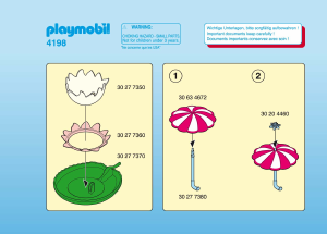 Manual de uso Playmobil set 4198 Fairy World Nenufar gigante