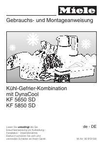Bedienungsanleitung Miele KF 5650 SD Kühl-gefrierkombination