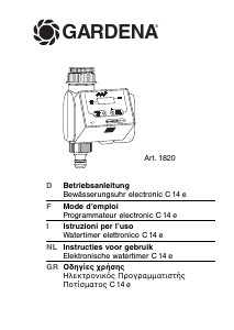 Manual Gardena C 14 e Water Computer
