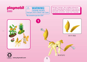 Mode d’emploi Playmobil set 5353 Fairy World Fée automne avec poulain ailé doré