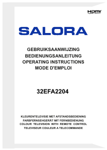 Handleiding Salora 32EFA2204 LED televisie