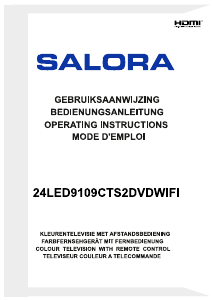 Handleiding Salora 24LED9109CTS2DVDWIFI LED televisie