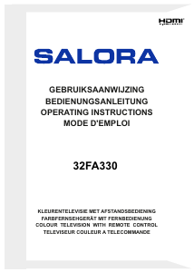 Handleiding Salora 32FA330 LED televisie