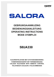 Handleiding Salora 58UA330 LED televisie