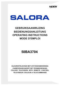 Handleiding Salora 50BA3704 LED televisie