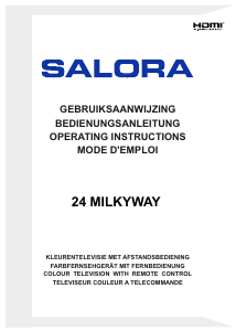 Bedienungsanleitung Salora 24MILKYWAY LED fernseher