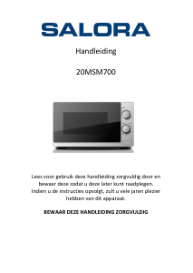 Bruksanvisning Salora 20MSM700 Mikrovågsugn
