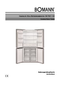Bruksanvisning Bomann KG 7307.1 C Kyl-frys