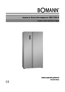Bedienungsanleitung Bomann SBS 7335 IX Kühl-gefrierkombination