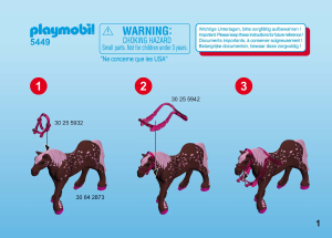 Mode d’emploi Playmobil set 5449 Fairy World Fée Surya avec cheval Rubis