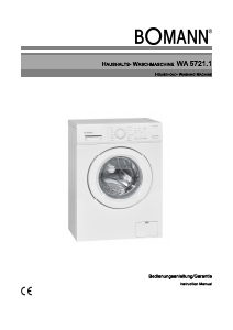 Handleiding Bomann WA 5721.1 Wasmachine