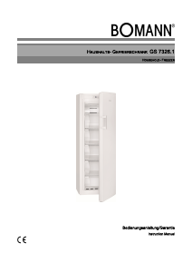 Bedienungsanleitung Bomann GS 7326.1 Gefrierschrank