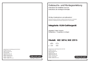 Mode d’emploi Küppersbusch IKE 187-6 Réfrigérateur combiné