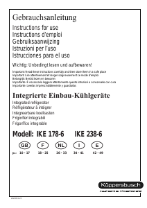 Manual Küppersbusch IKE 178-6 Refrigerator