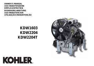 Handleiding Kohler KDW1603 Aandrijfmotor