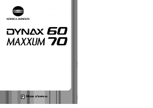 Mode d’emploi Konica-Minolta Dynax 70 Appareil photo numérique