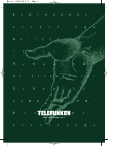 Mode d’emploi Telefunken S590 PALcolor Téléviseur