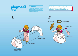 Bedienungsanleitung Playmobil set 5760 Magic Prinzessin mit Einhorn