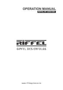 Handleiding Riffel RF 32HD1400 LED televisie