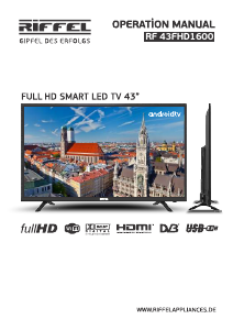 Manual Riffel RF 43FHD1600 LED Television