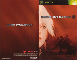 Mode d’emploi Microsoft Xbox Dead or Alive 3