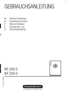 Bedienungsanleitung Küppersbusch IKF 209-5 Gefrierschrank