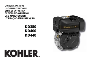 Bedienungsanleitung Kohler KD350 Motor