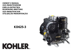 Mode d’emploi Kohler KD625-3 Moteur