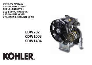 Handleiding Kohler KDW1404 Aandrijfmotor