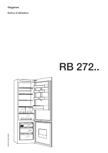 Mode d’emploi Gaggenau RB272353S Réfrigérateur combiné
