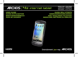 Manual ARCHOS 43 Tablet