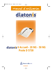 Mode d’emploi France Telecom D 5730 Diatonis Téléphone