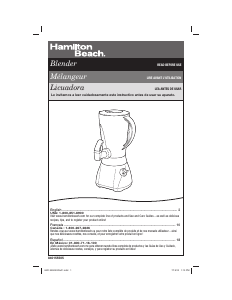 Bruksanvisning Hamilton Beach 54615 Wave Station Express Blender