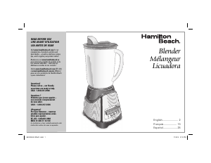 Handleiding Hamilton Beach 58148 Power Elite Blender