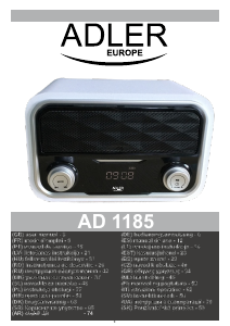 Návod Adler AD 1185 Rádio