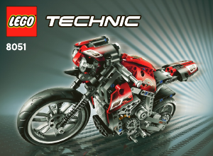 Bruksanvisning Lego set 8051 Technic Motorcykel