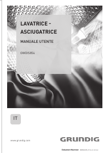 Manuale Grundig GWDIS 854 Lavasciuga