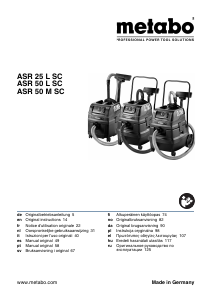 Manual Metabo ASR 50 M SC Vacuum Cleaner