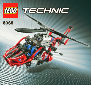 Handleiding Lego set 8068 Technic Reddingshelikopter