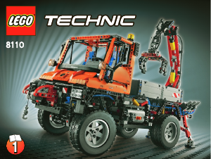 Handleiding Lego set 8110 Technic Unimog U400