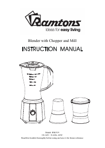 Bruksanvisning Ramtons RM/519 Blender