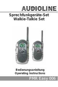 Bruksanvisning Audioline PMR Easy 006 Walkie-talkie