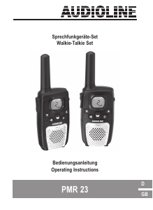 Bruksanvisning Audioline PMR 23 Walkie-talkie