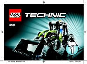 Brugsanvisning Lego set 8260 Technic Traktor